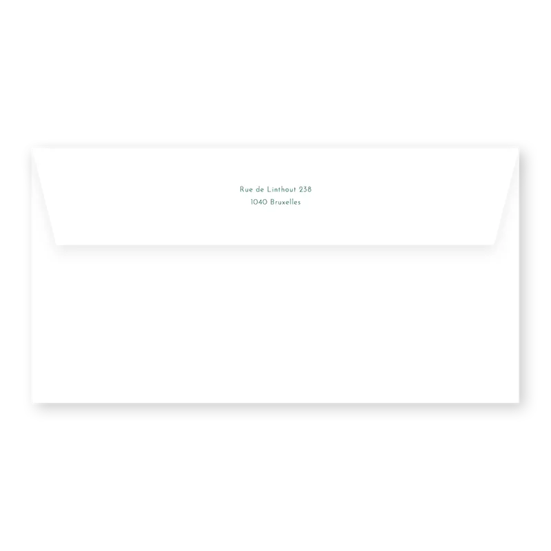 enveloppe assortie