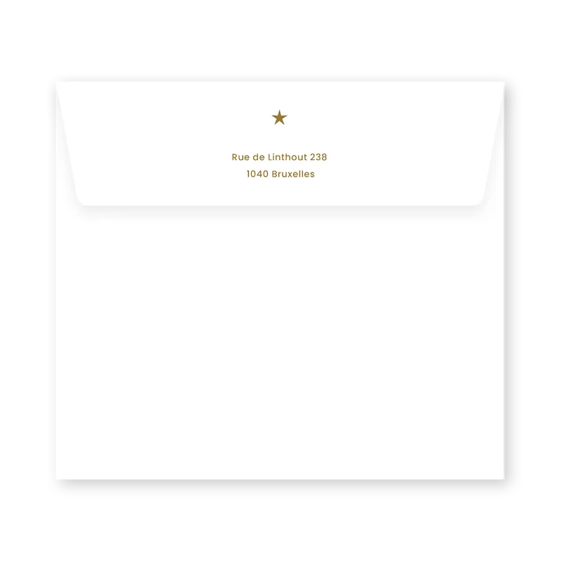 enveloppe assortie