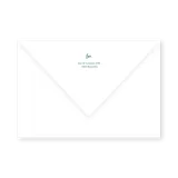 enveloppe assortie