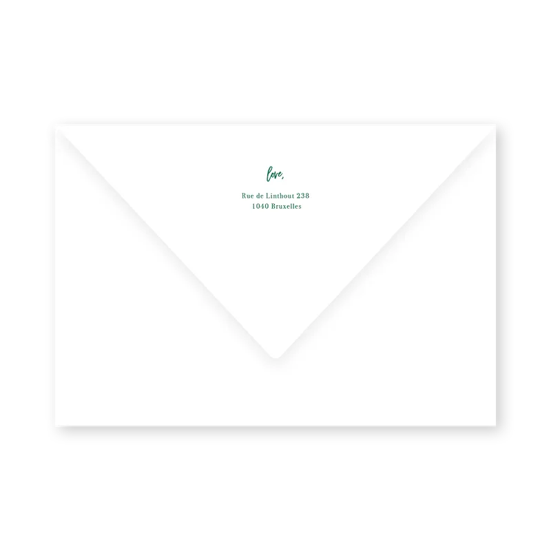 enveloppe assortie