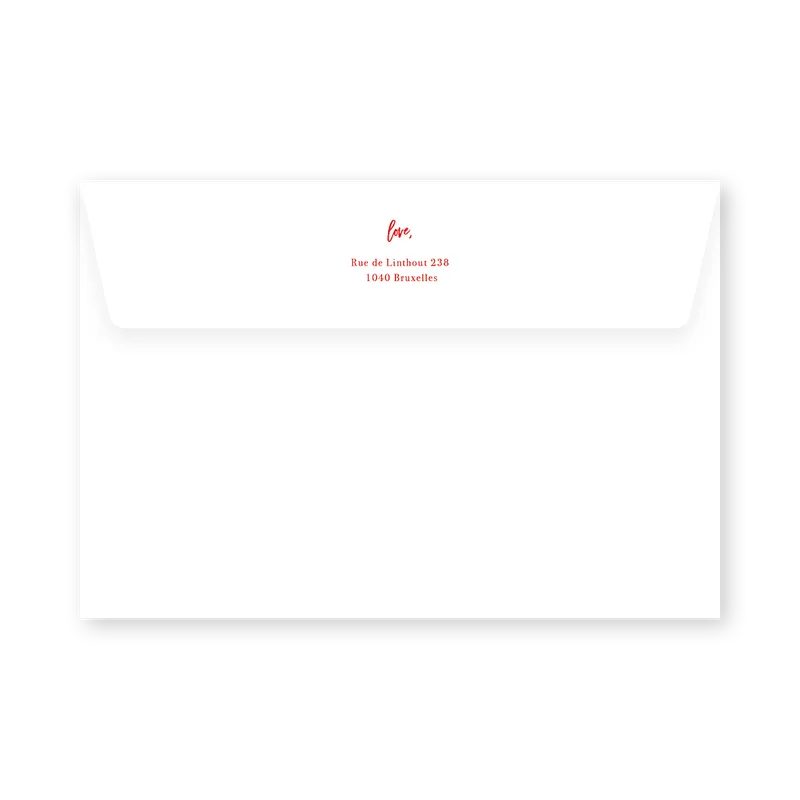 enveloppe assortie