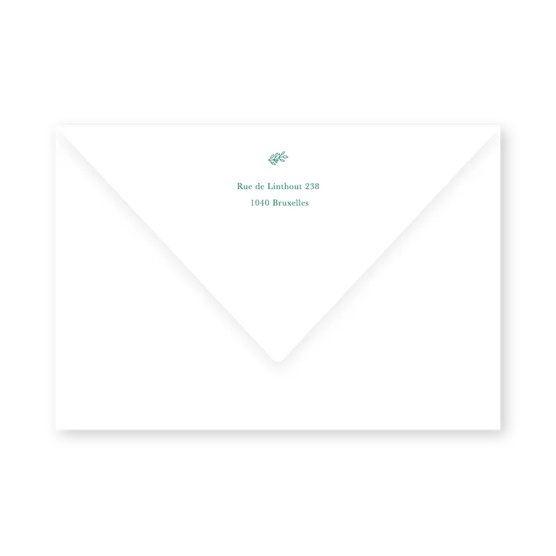 enveloppe assortie