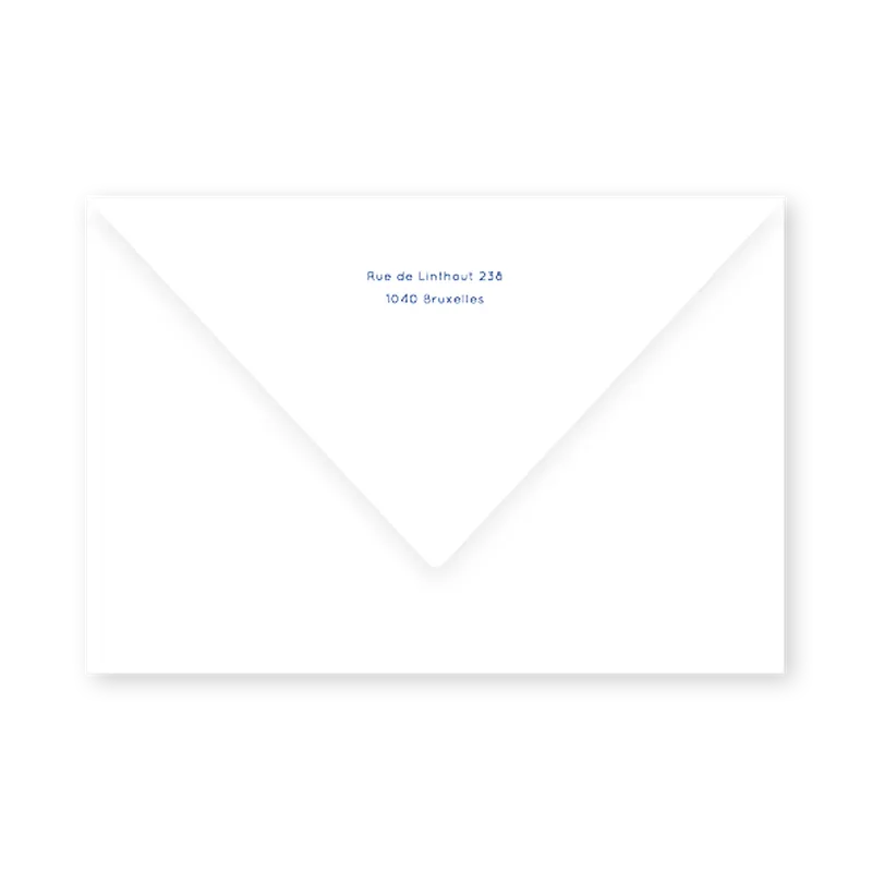 enveloppe assortie