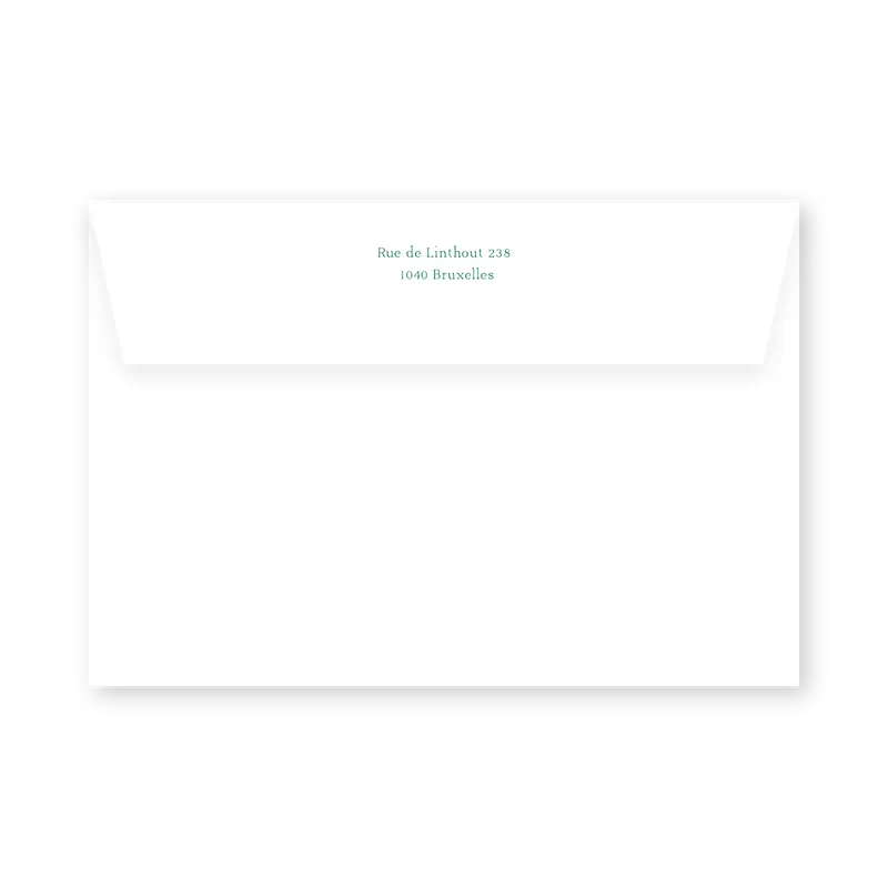 enveloppe assortie