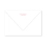 enveloppe assortie 