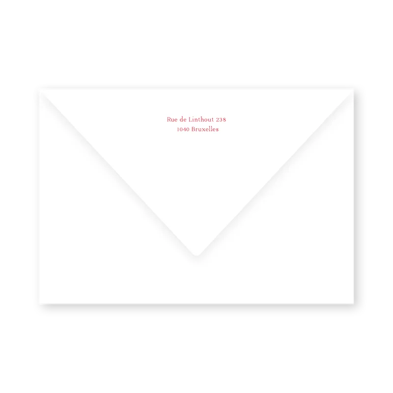 enveloppe assortie 