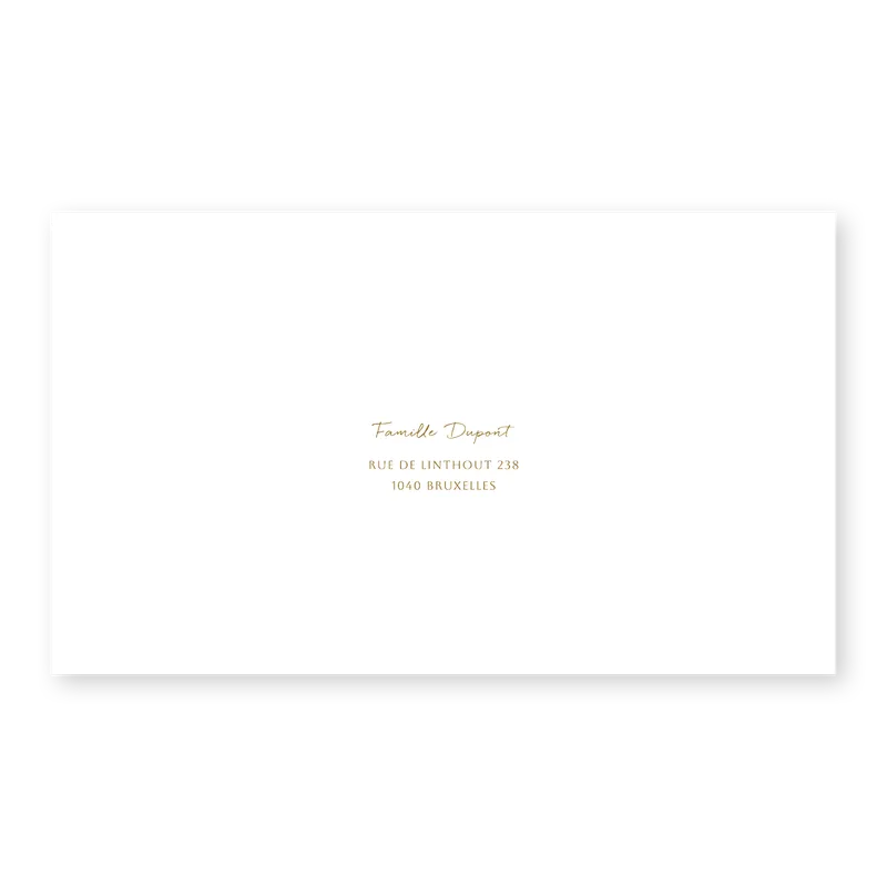 enveloppe assortie
