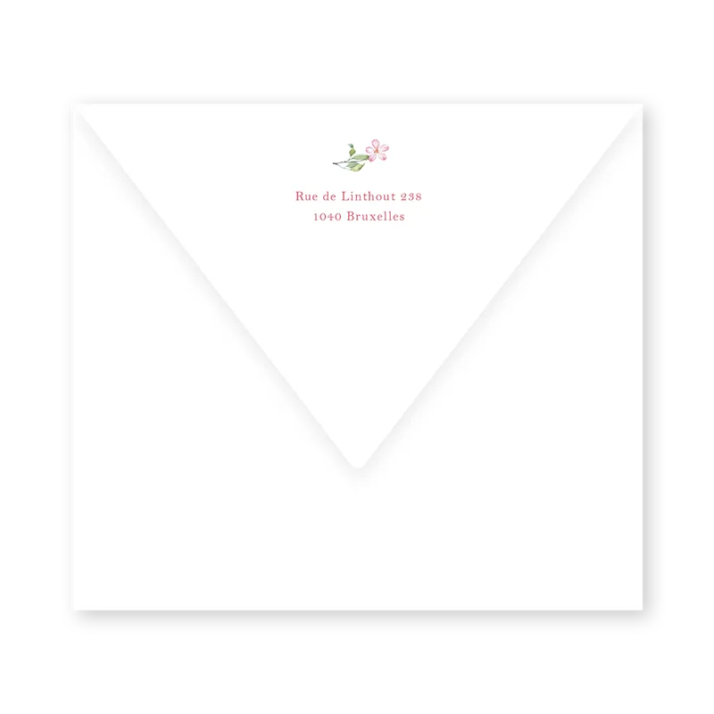 enveloppe assortie 