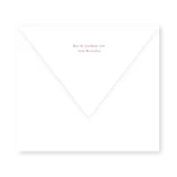 enveloppe assortie