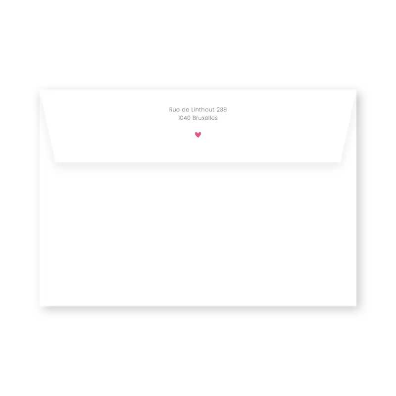 enveloppe assortie
