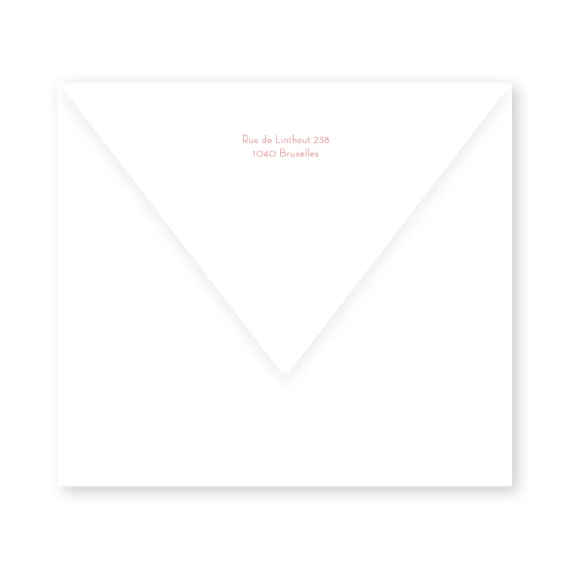 enveloppe assortie