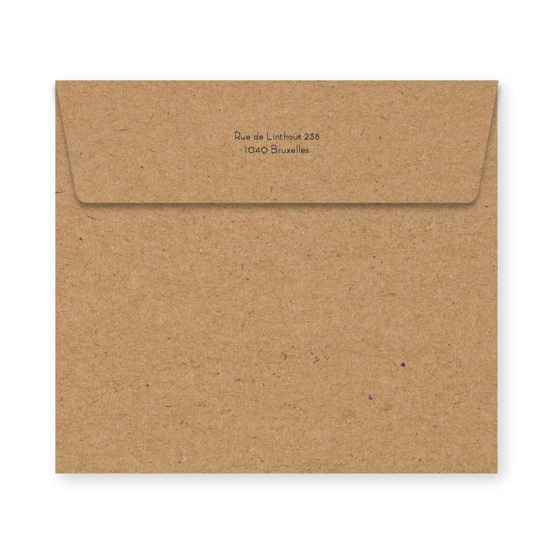 enveloppe assortie