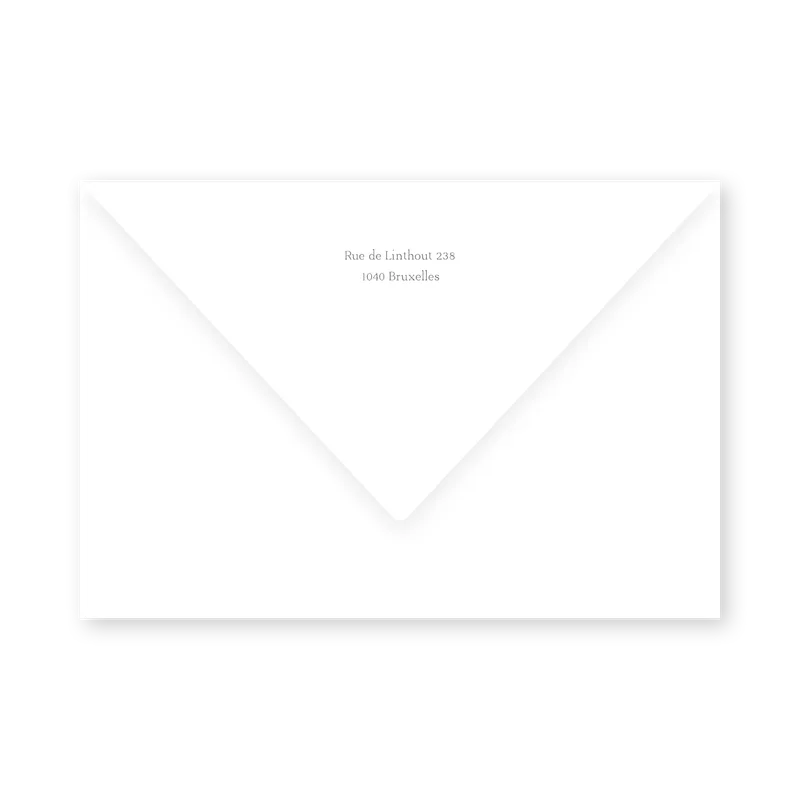 enveloppe assortie