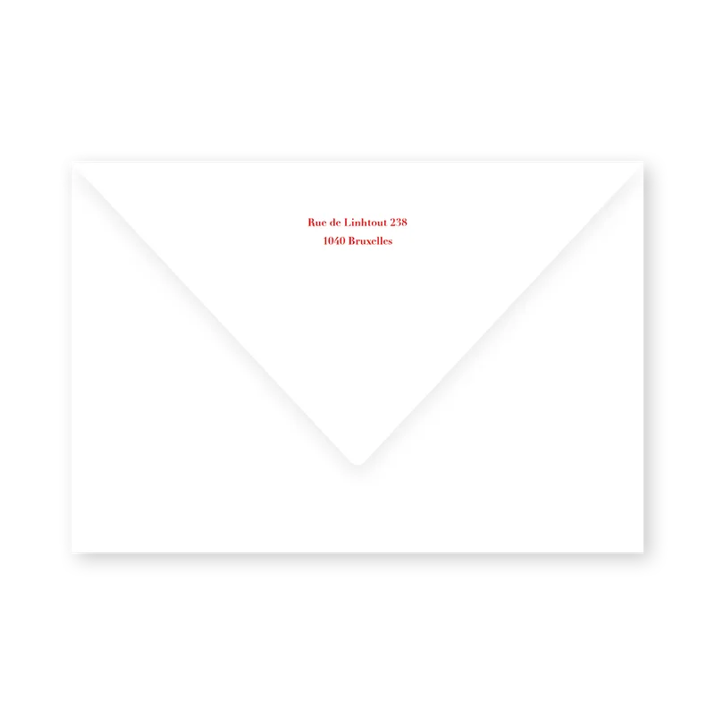 enveloppe assortie 