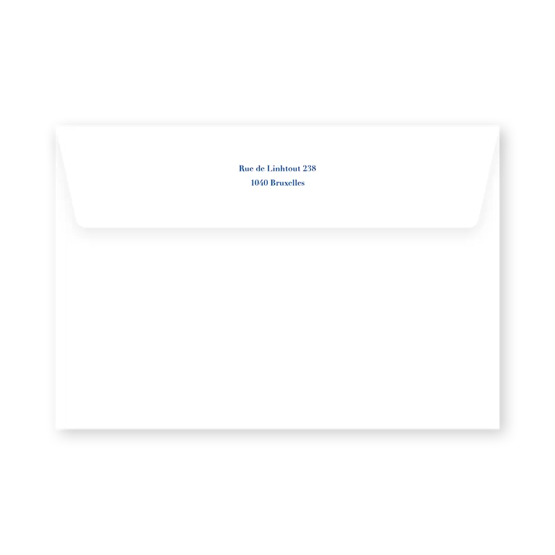 enveloppe assortie