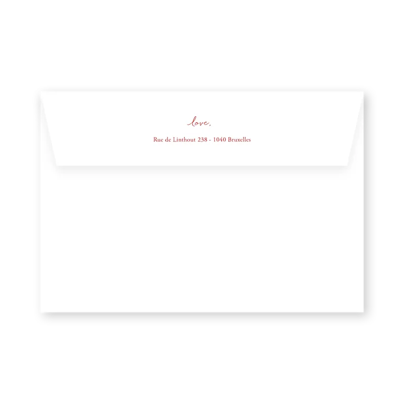enveloppe assortie
