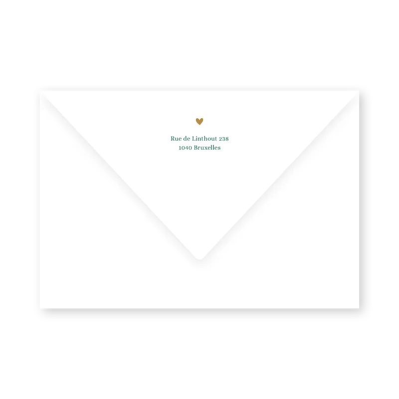 enveloppe assortie