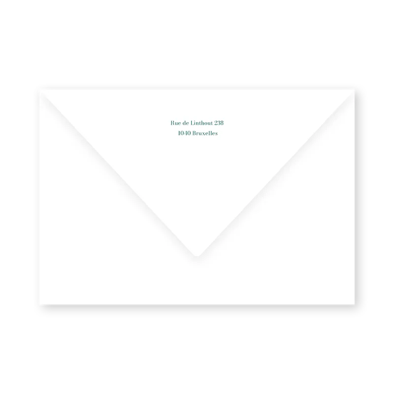 enveloppe assortie
