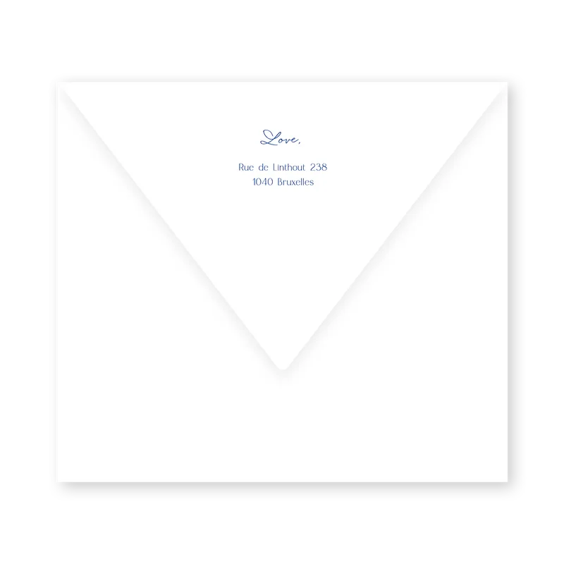 enveloppe assortie