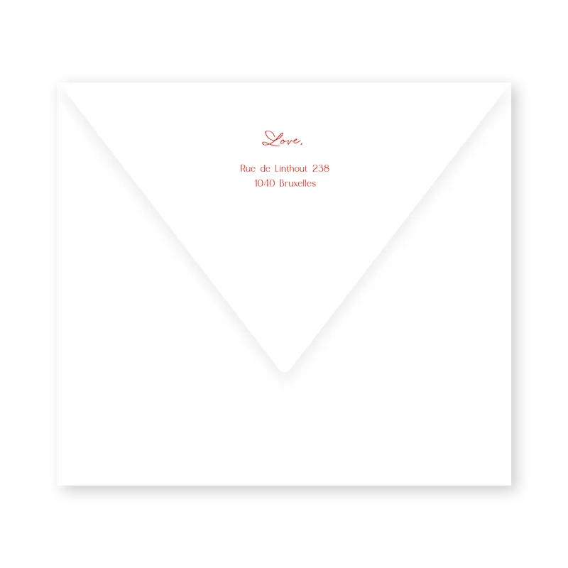 enveloppe assortie