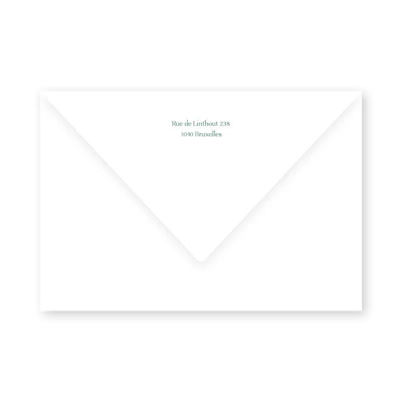 enveloppe assortie