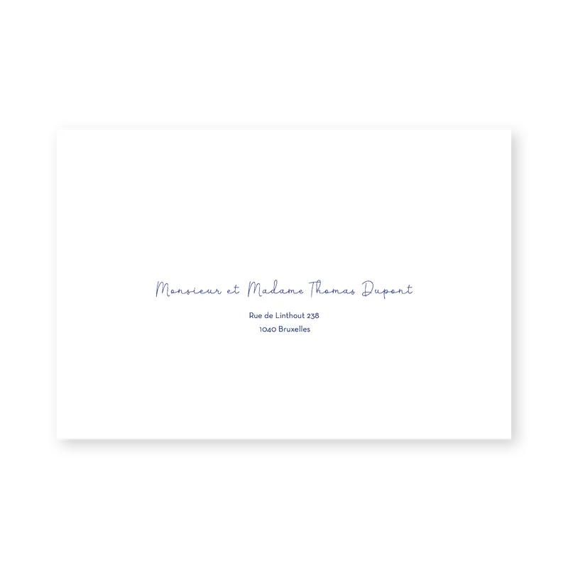 enveloppe assortie