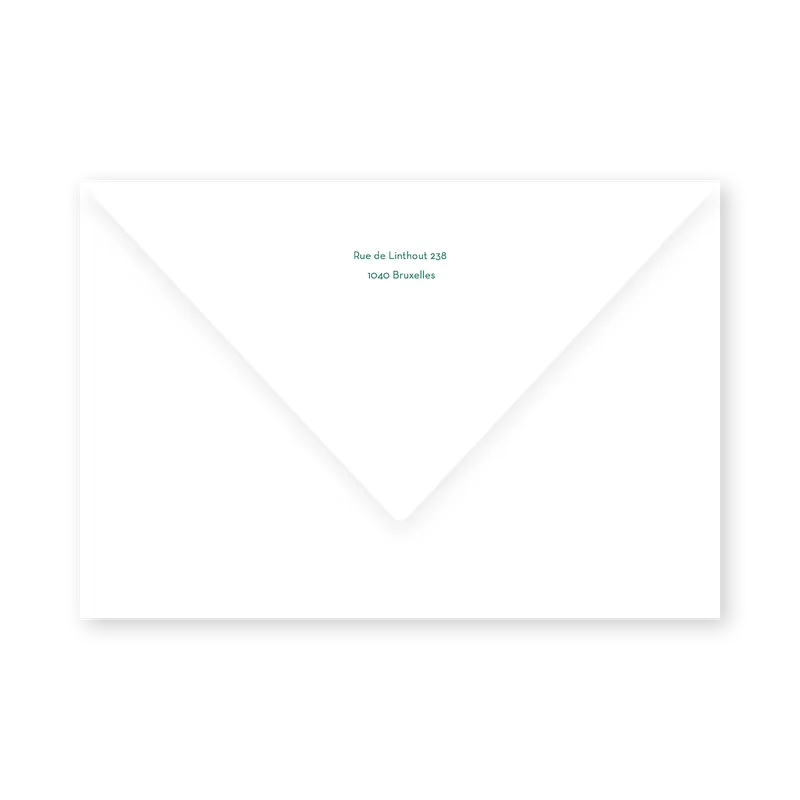 enveloppe assortie