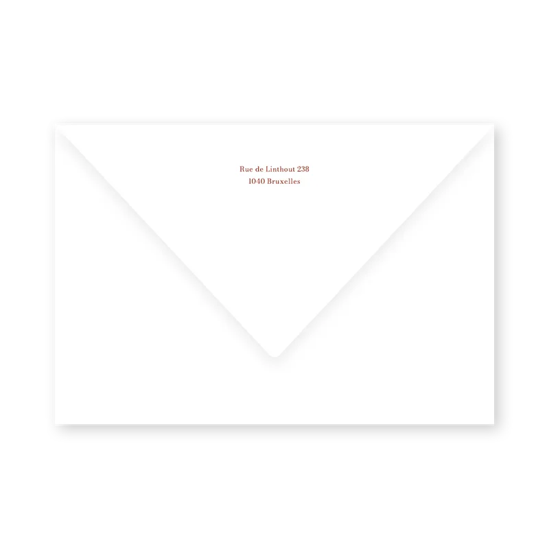 enveloppe assortie