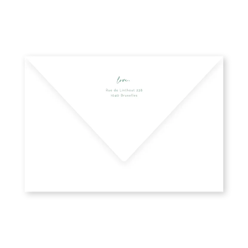 enveloppe assortie