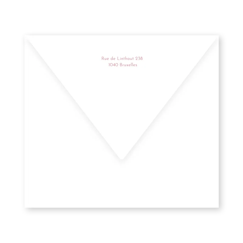 enveloppe assortie