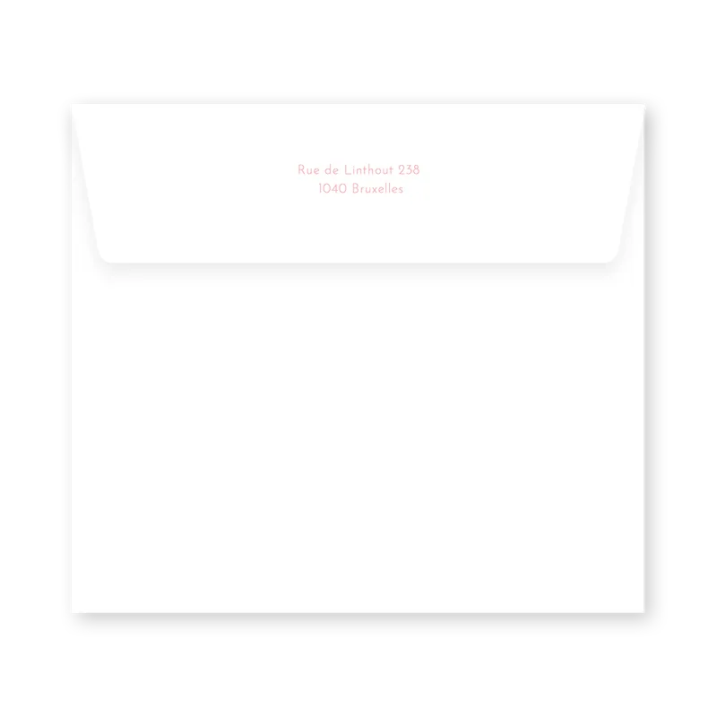 enveloppe assortie
