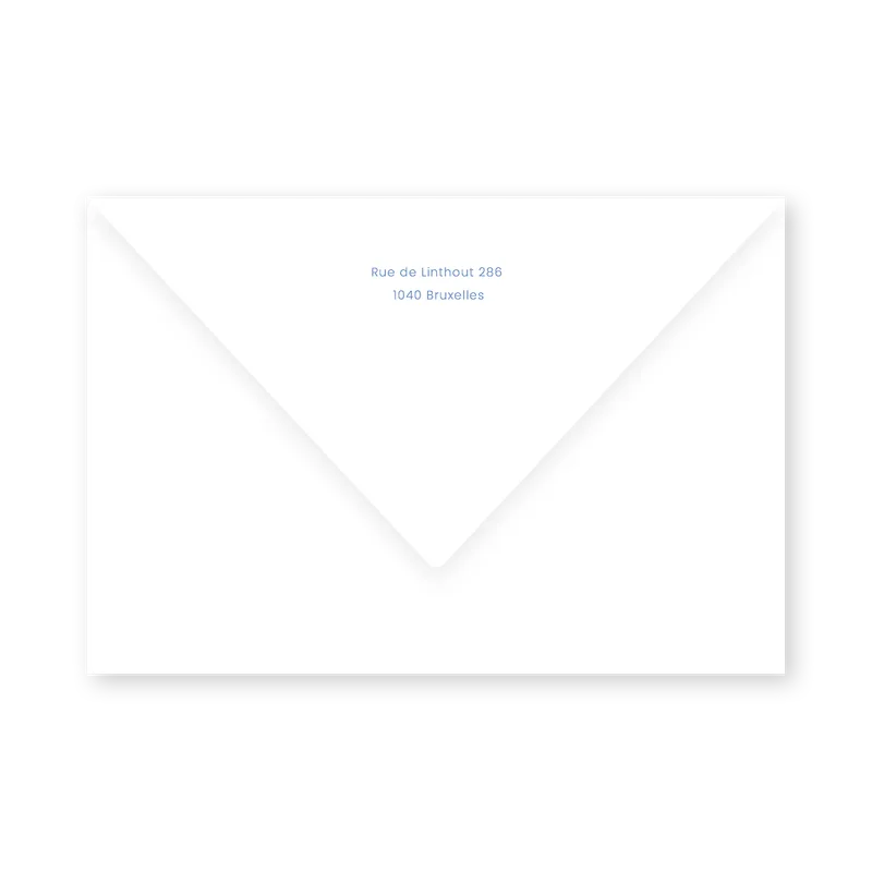 enveloppe assortie