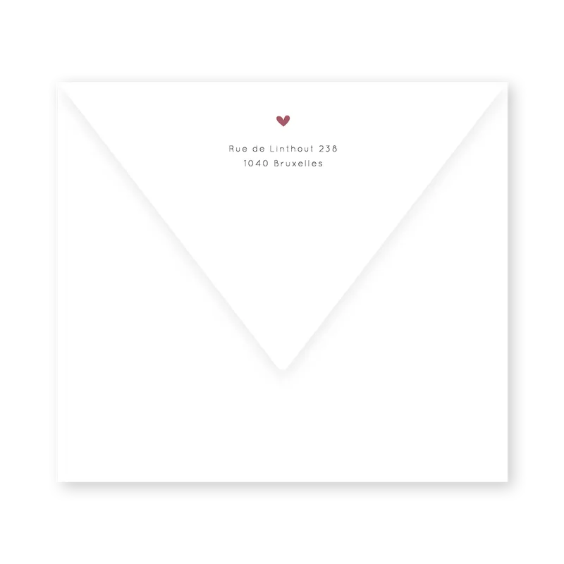 enveloppe assortie