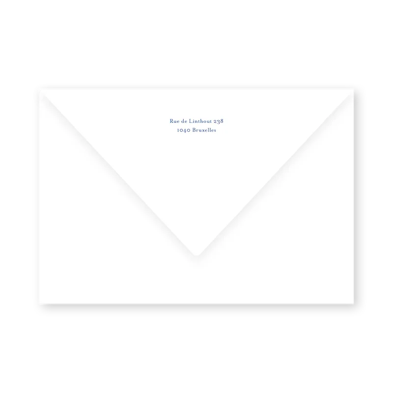 enveloppe assortie