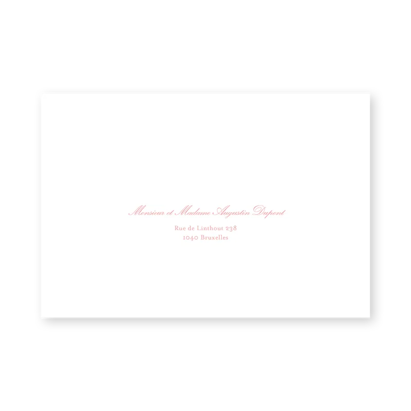 enveloppe assortie 