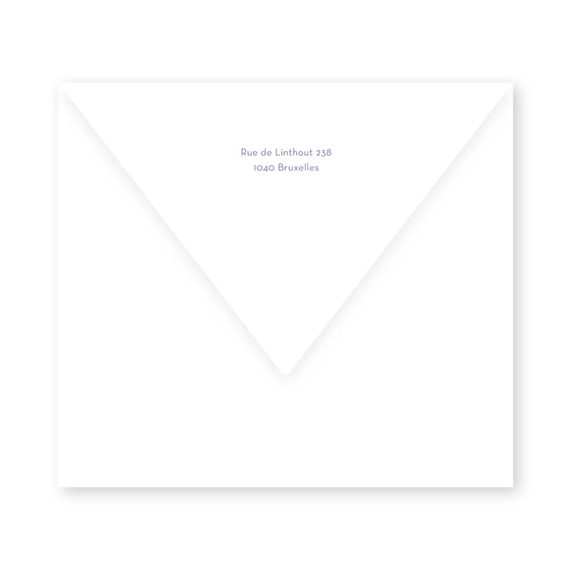 enveloppe assortie