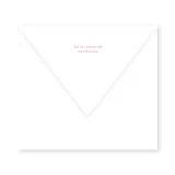enveloppe assortie
