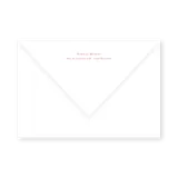 enveloppe assortie