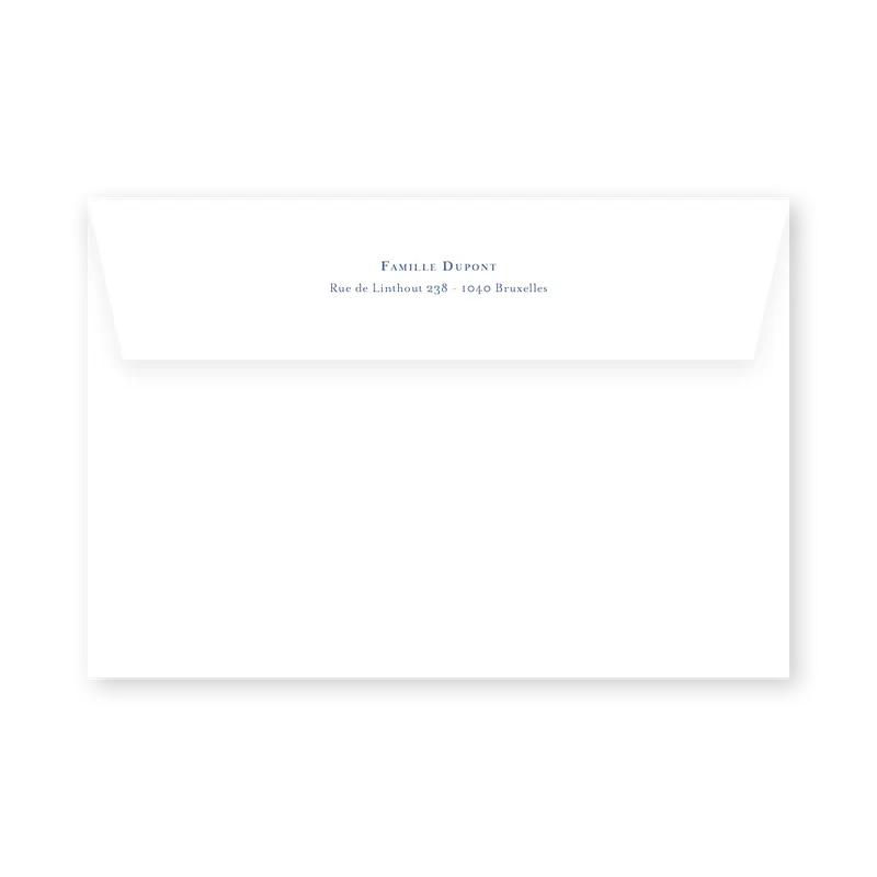 enveloppe assortie