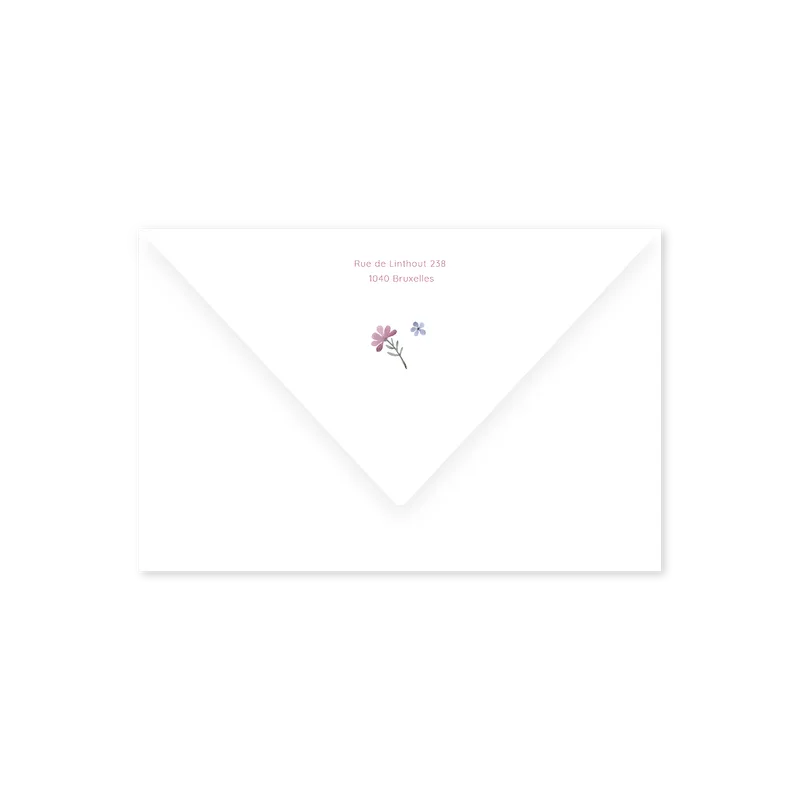 enveloppe assortie