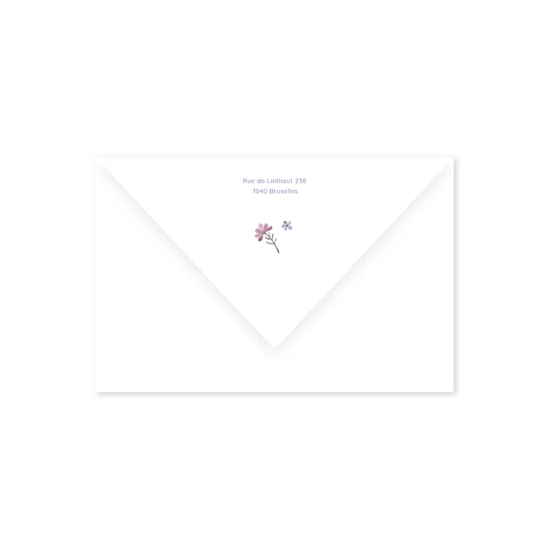 enveloppe assortie
