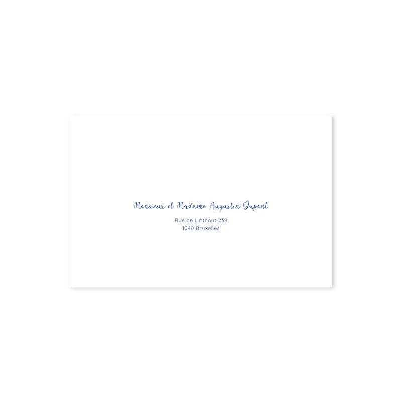 enveloppe assortie