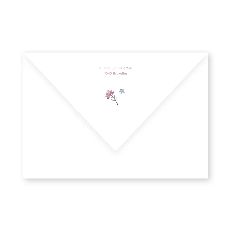 enveloppe assortie