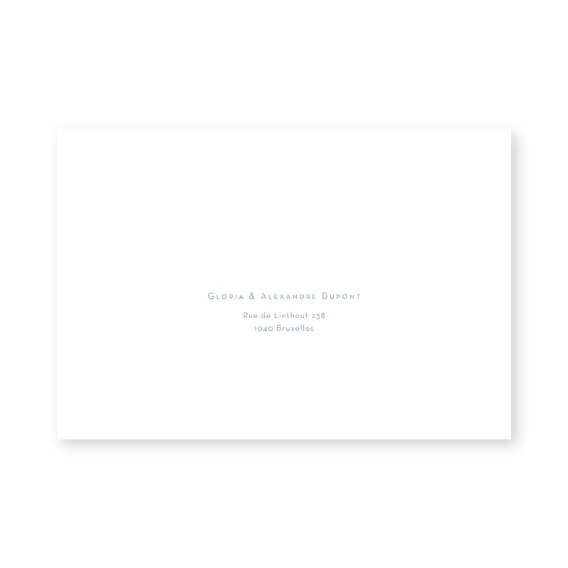 enveloppe assortie