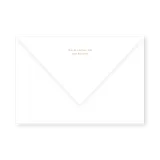 enveloppe assortie