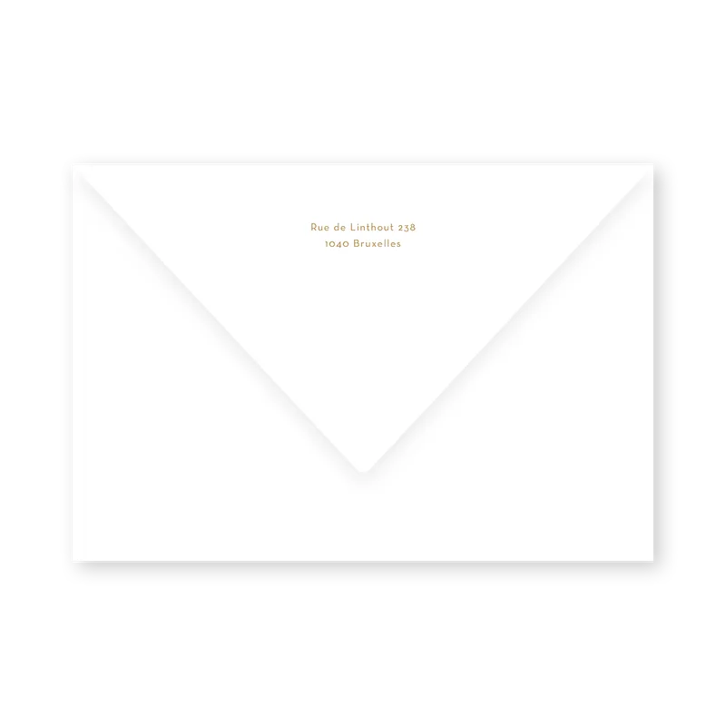 enveloppe assortie