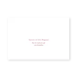 enveloppe assortie 