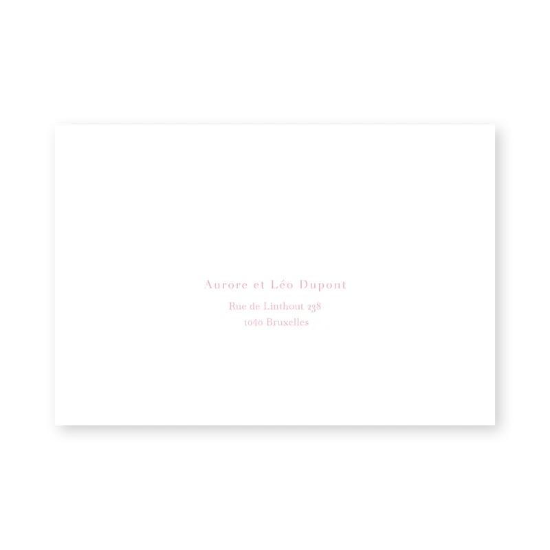 enveloppe assortie