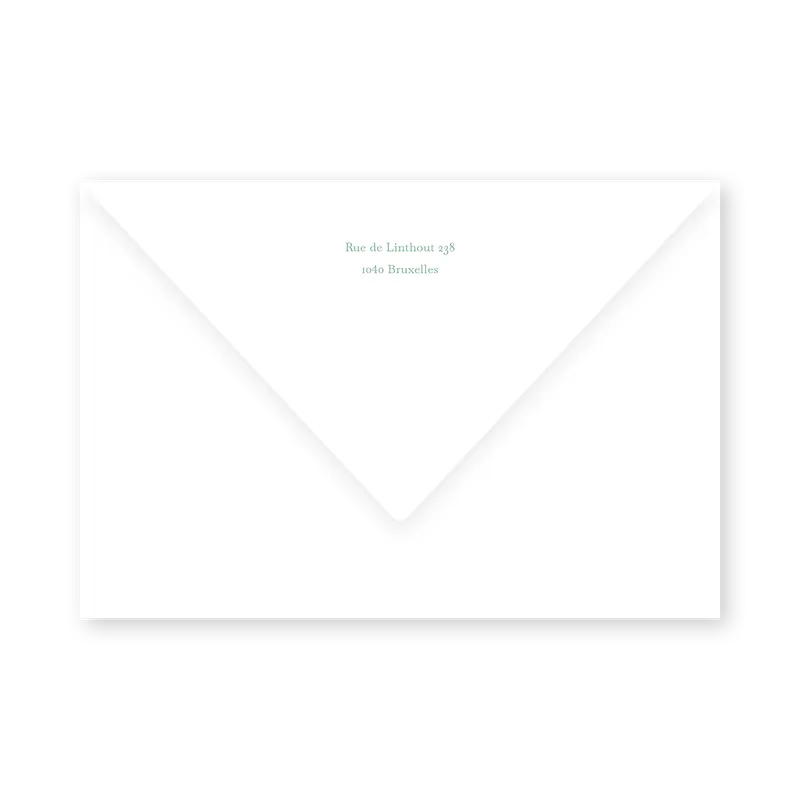 enveloppe assortie