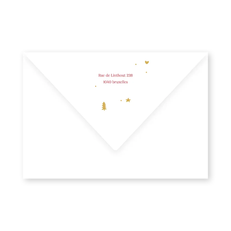 enveloppe assortie